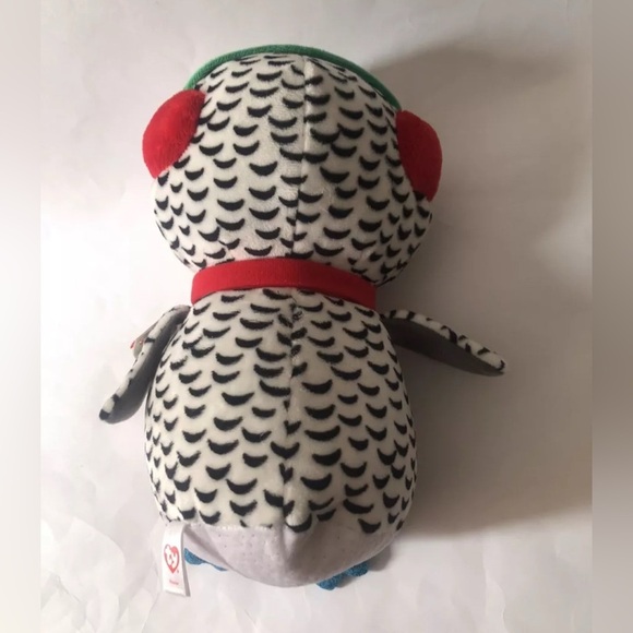 Ty Beanie Boos NESTER Christmas Owl Plush - Picture 3 of 5